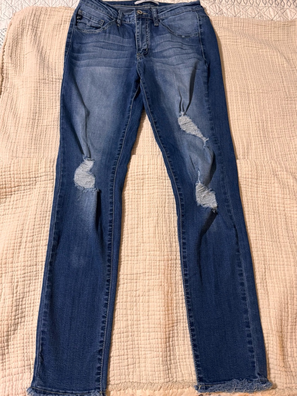 KanCan Medium Blue Ripped Skinny Jeans
